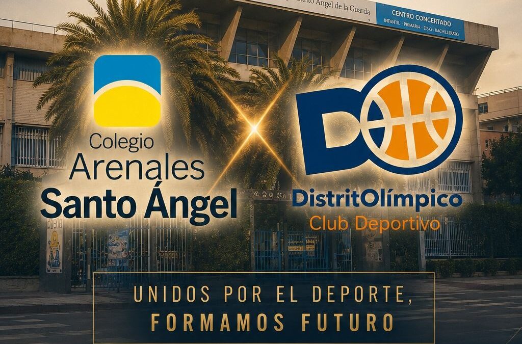Arenales Santo Ángel y Distrito Olímpico unen fuerzas para impulsar la escuela de baloncesto